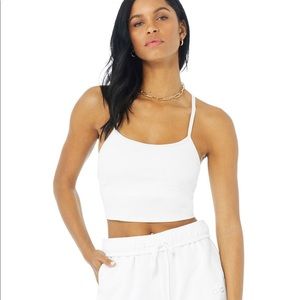 NWOT Alo Alosoft Ribbed Crop calm tank